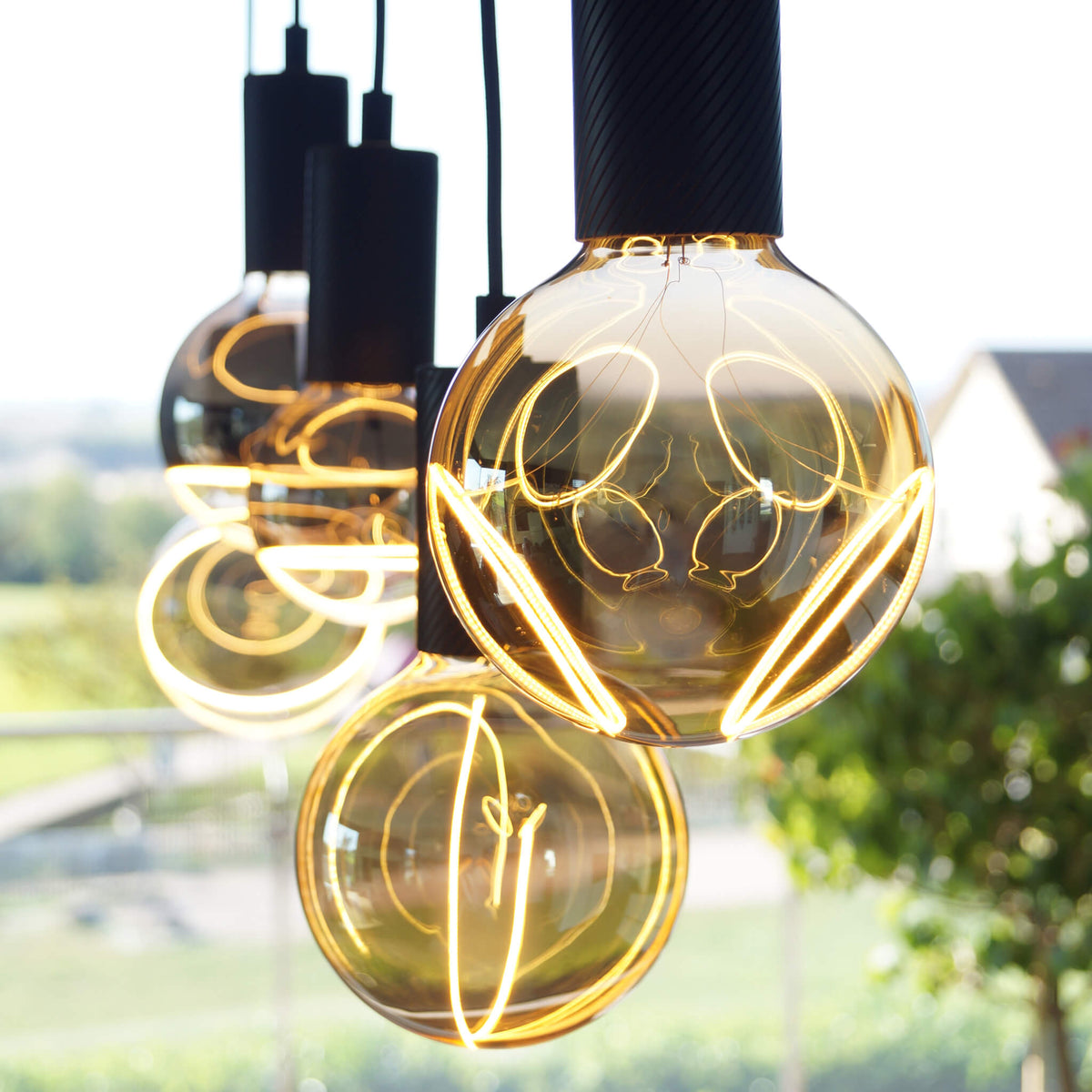SEGULA LED Illusion Globe 125 smokey bottom – E27, 5 W, 2.200 K, dimmbar – Produktansicht 3