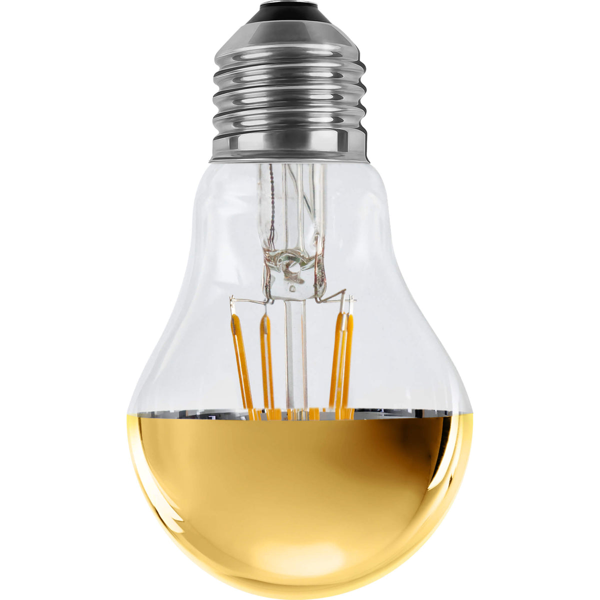 SEGULA LED Glühlampe Spiegelkopf golden – E27, 3,2 W, 2.700 K, dimmbar – Hauptbild