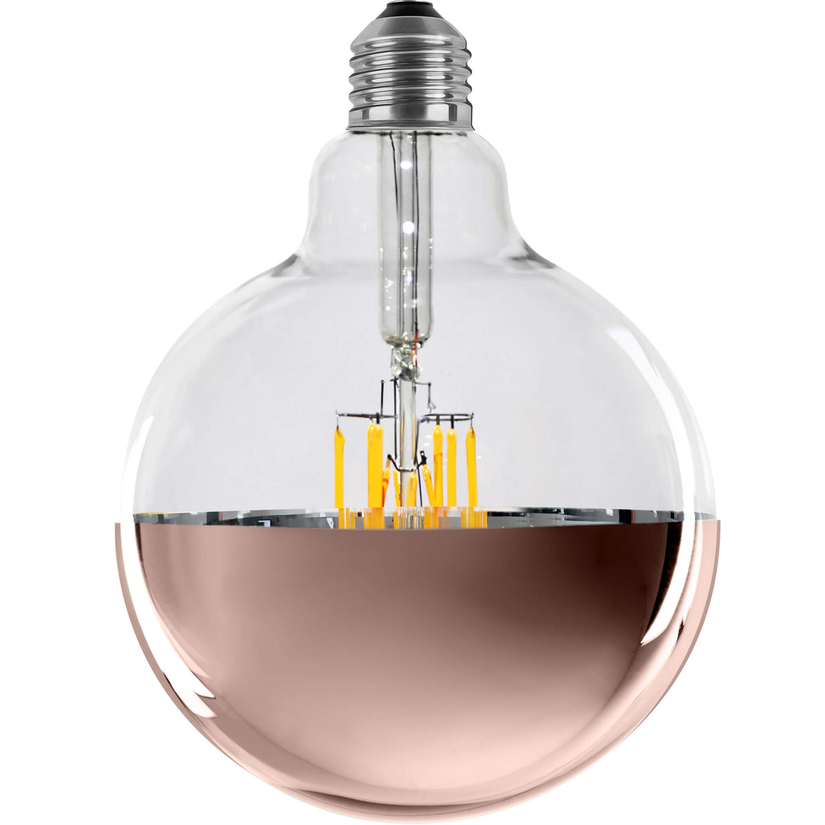 SEGULA LED Globe 125 Spiegelkopf – E27, 6,5 W, 2.700 K, dimmbar