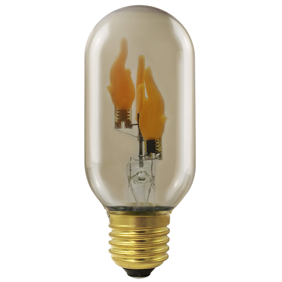 SEGULA LED Radio Style big Fire Flame up smokey grau – E27, 0,6 W, 1.800 K – Hauptbild