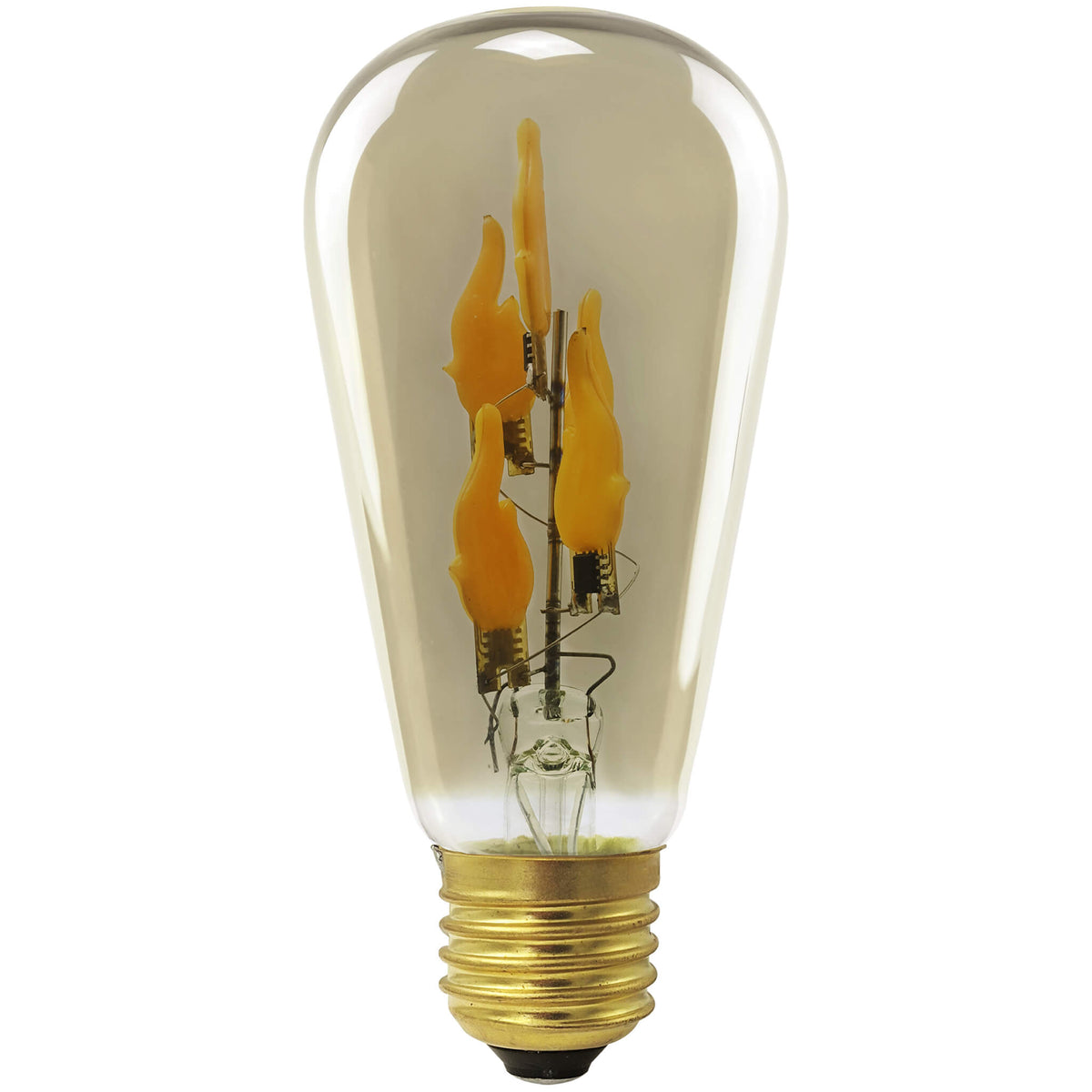 SEGULA LED Rustika big Fire Flame up smokey grau – E27, 1 W, 1.800 K – Hauptbild