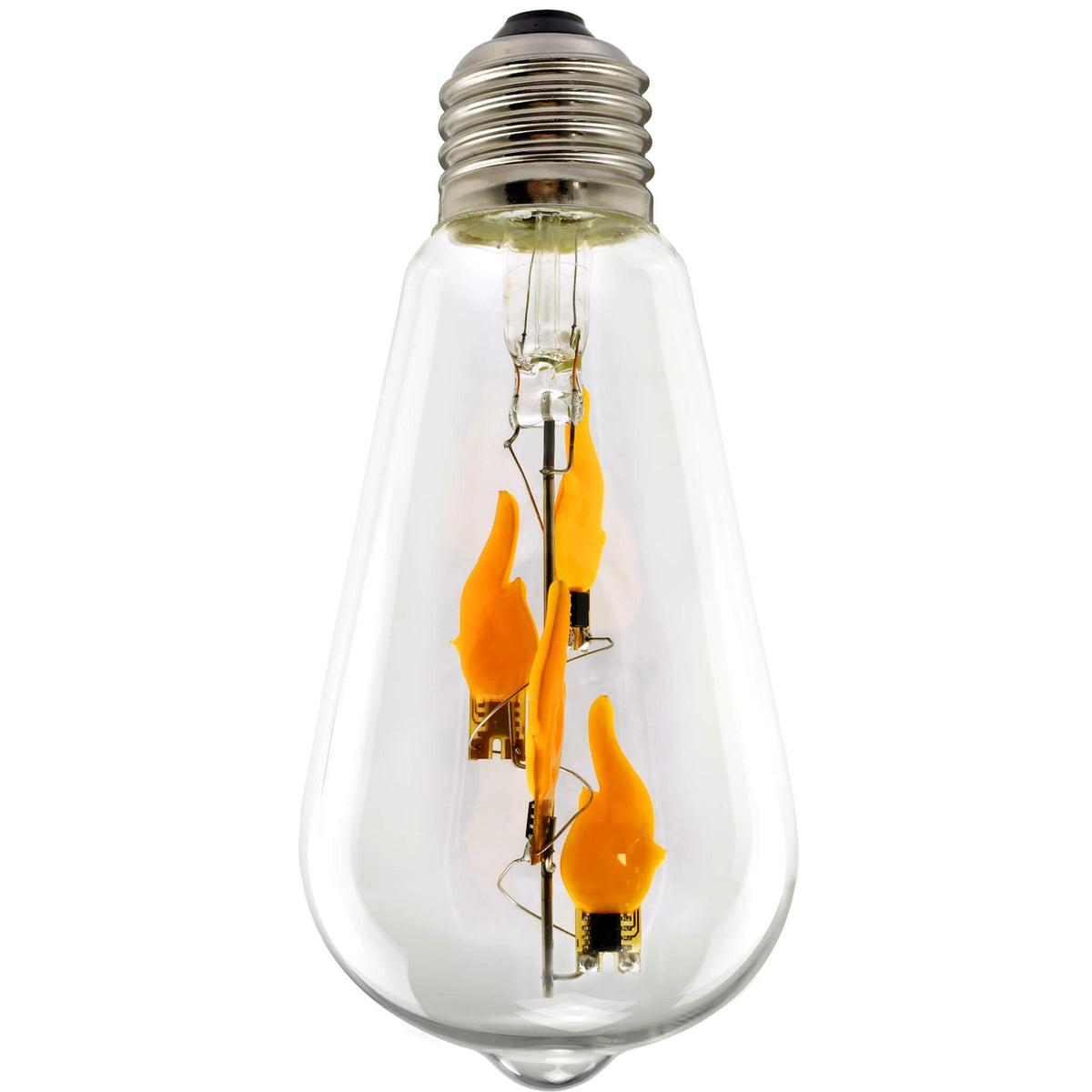 SEGULA LED Rustika big Fire Flame down klar – E27, 1 W, 1.800 K – Hauptbild