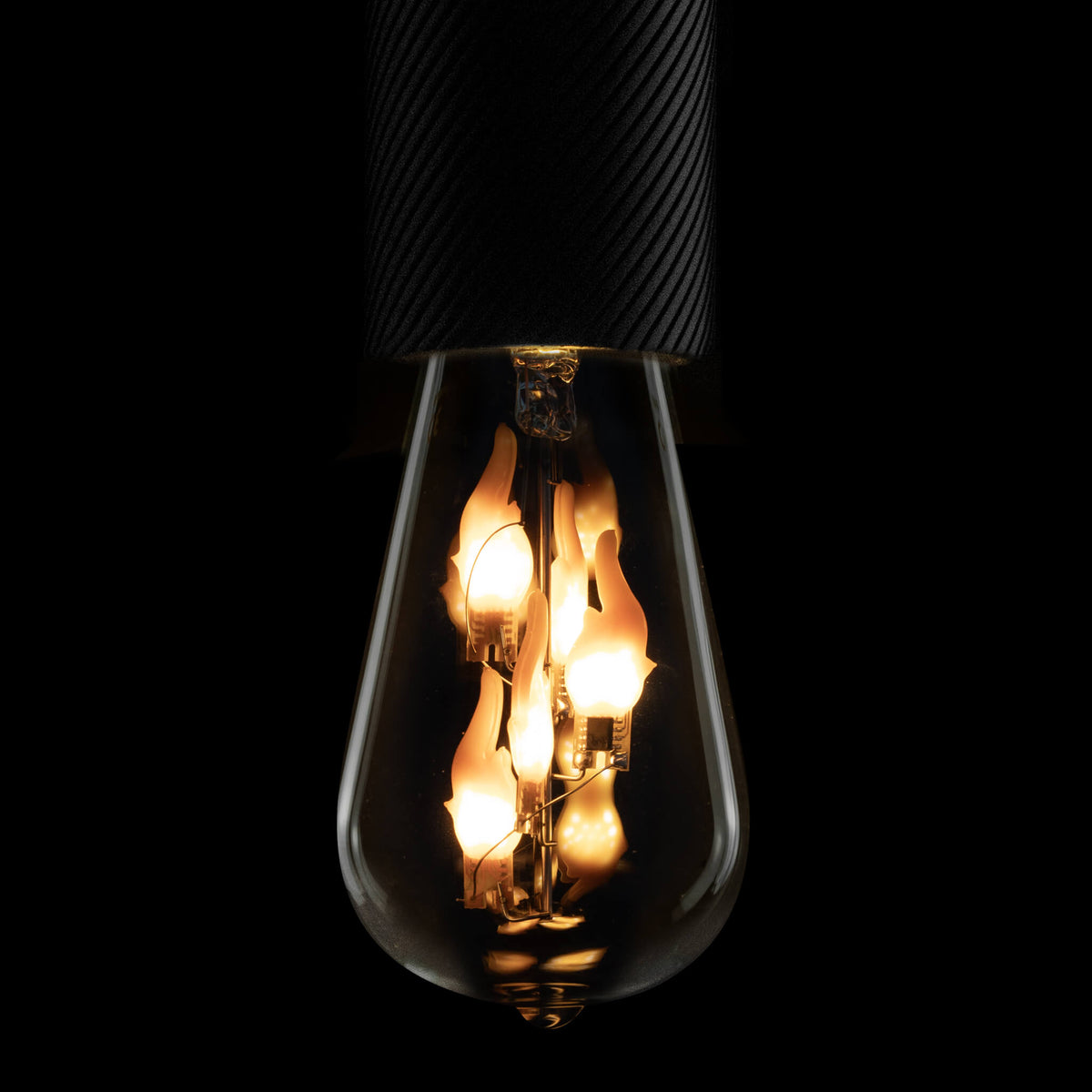 SEGULA LED Rustika big Fire Flame down klar – E27, 1 W, 1.800 K – Produktansicht 1