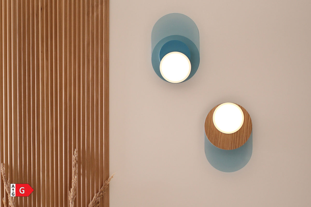 Tunto Dot 04 Wandleuchte – Topf weiß, Blenden Glas/Glas, 2700 K