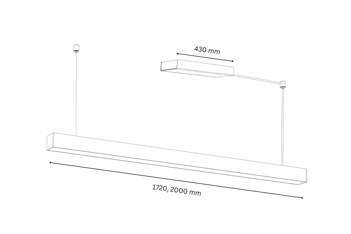 Tunto LED60 (weiß/schwarz) Pendelleuchte – Ansicht 8