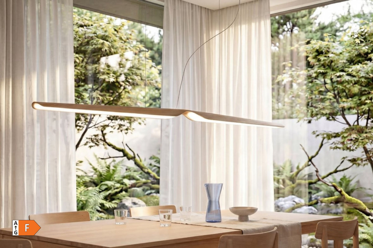 Tunto Swan Pendelleuchte – Eiche, 2700 K · DALI/Push