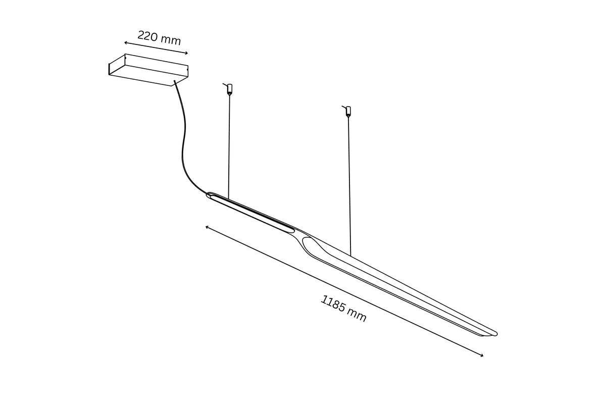 Tunto Swan Wing Pendelleuchte – Ansicht 8