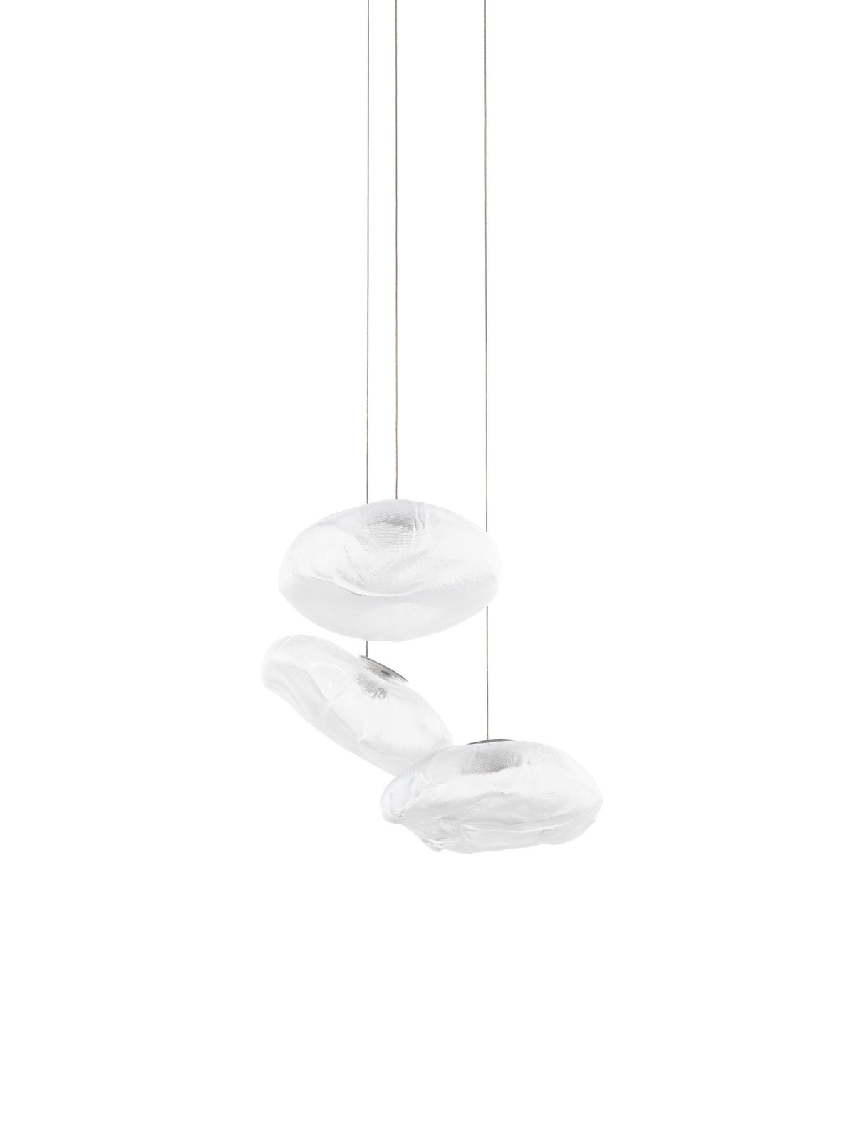 Bocci 73 Random Pendelleuchte – 73.3 – 3 Pendel, Ø203 mm Baldachin rund, 2700 K