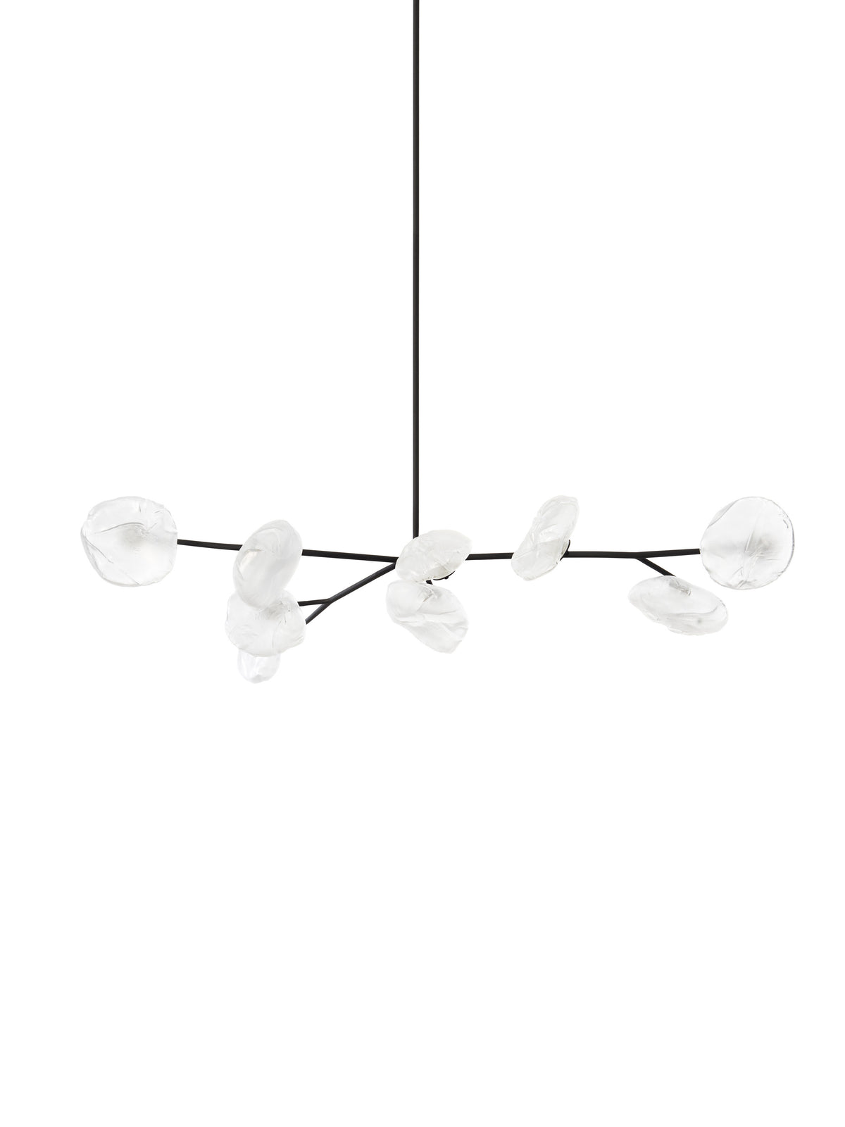 Bocci 73 Armature Pendelleuchte – 73.9a.1 – 9 Pendel, 1025 mm hoch, mit 500 mm Verlängerung, klar, 2700 K