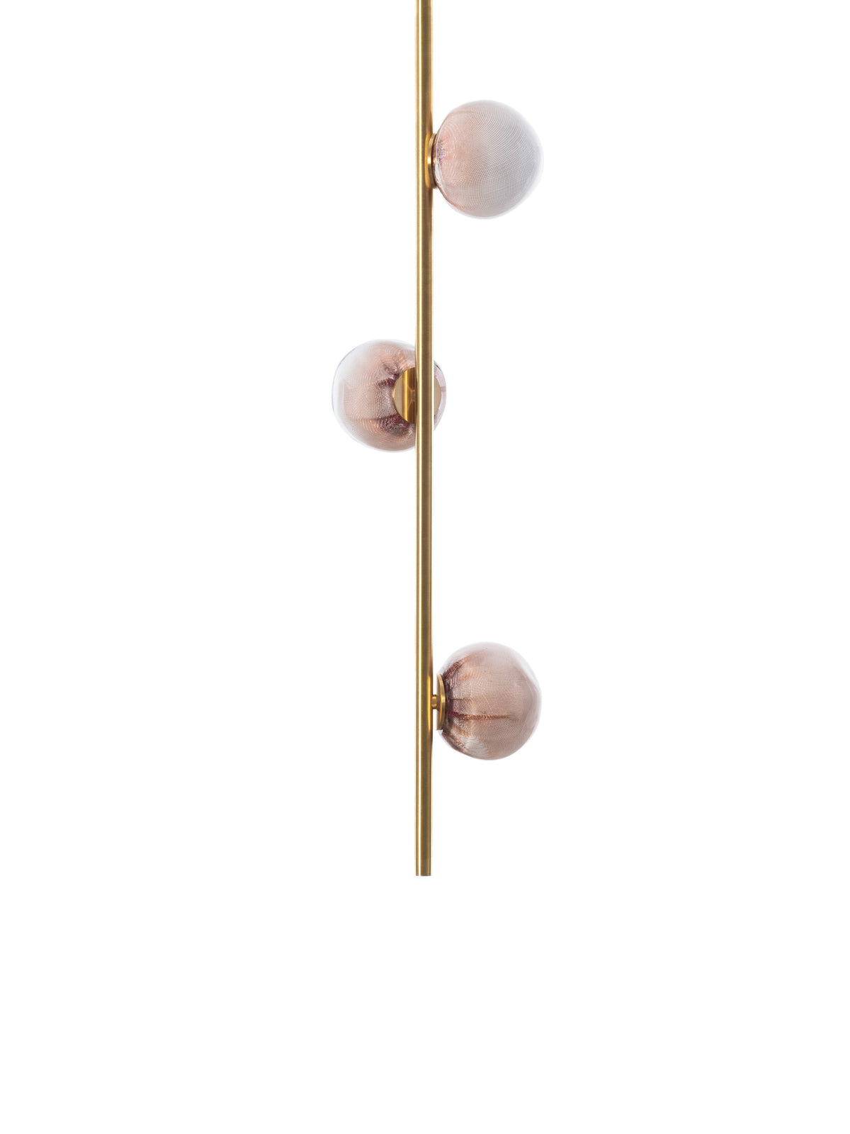 Bocci 84 / 84V Stem Pendelleuchte – 84.3 – Deckenmontage, 3 Pendel, 0,9 m lang mit Ø142 mm Baldachin rund, 2700 K