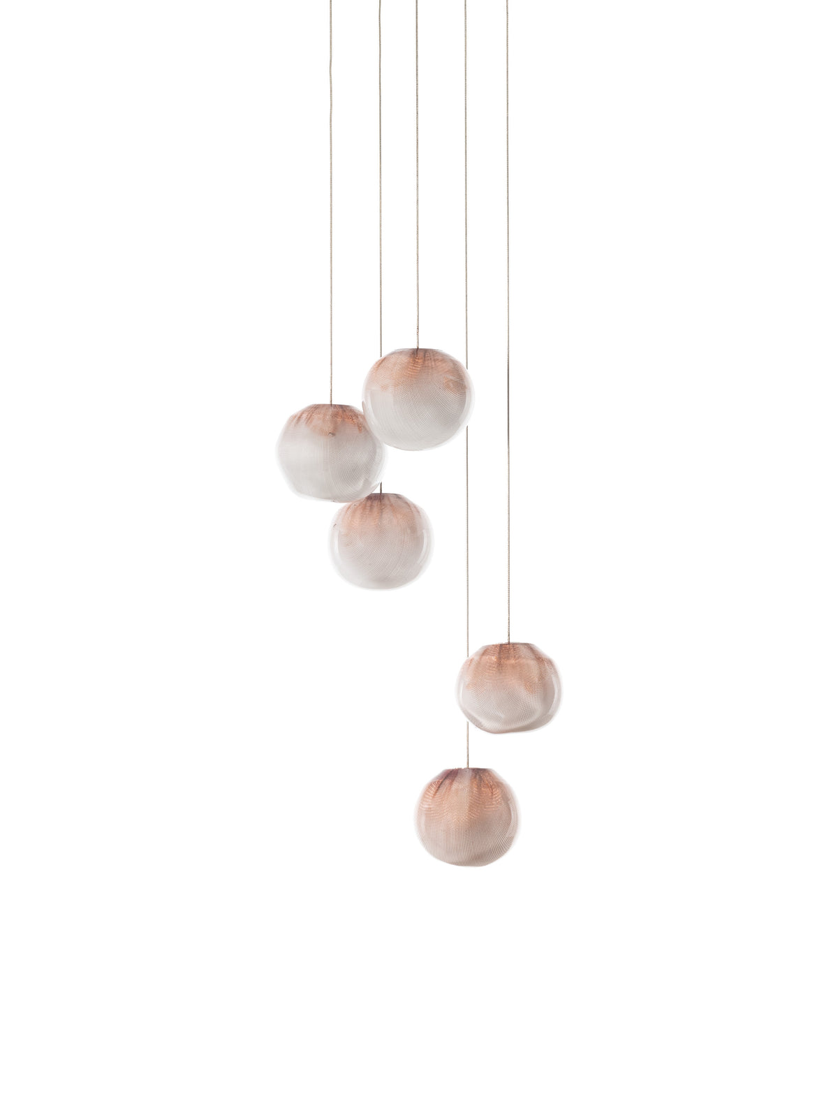 Bocci 84 Random Pendelleuchte – 84.5 – 5 Pendel, Ø203 mm Baldachin rund, 2700 K