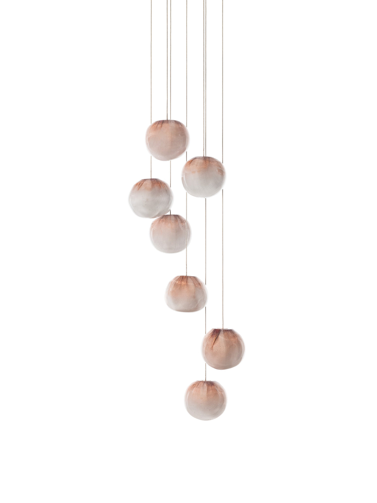 Bocci 84 Random Pendelleuchte – 84.7 – 7 Pendel, Ø203 mm Baldachin rund, 2700 K
