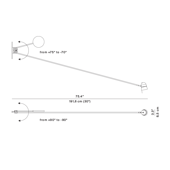 Luceplan Counterbalance Wandleuchte – Ansicht 8