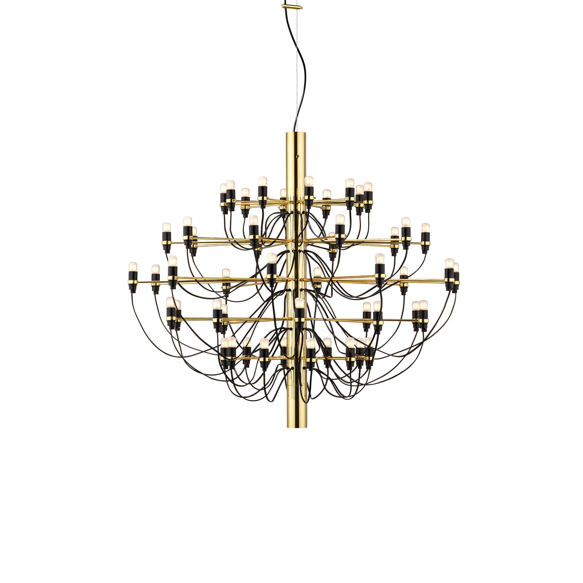 Flos 2097/50 (frosted bulbs) Pendelleuchte – Brass