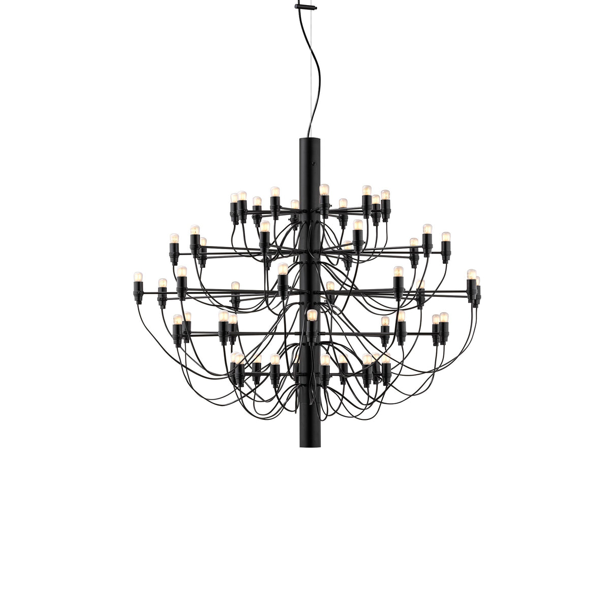 Flos 2097/50 (frosted bulbs) Pendelleuchte – Matt Black