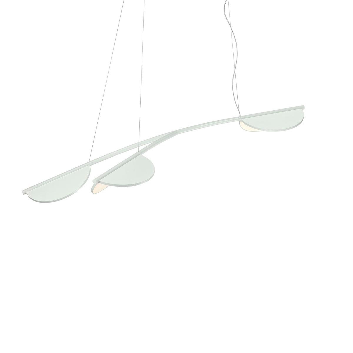 Flos Almendra Organic Suspension Short 3 Pendelleuchte – Off-white