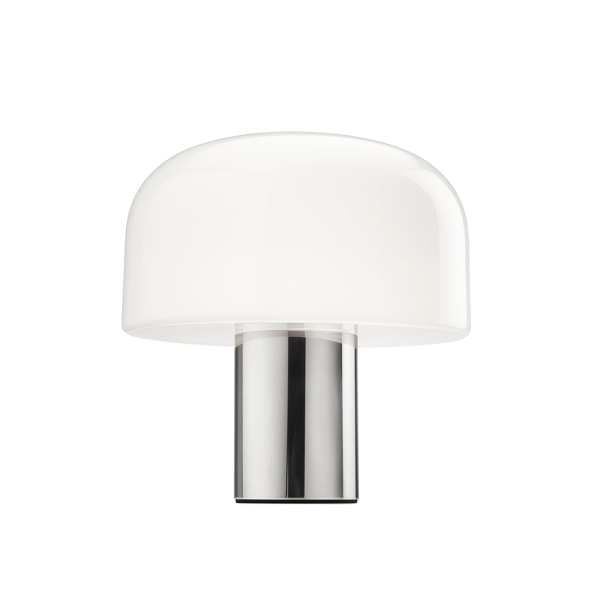 Flos Bellhop Glass T Tischleuchte – Bright Aluminium
