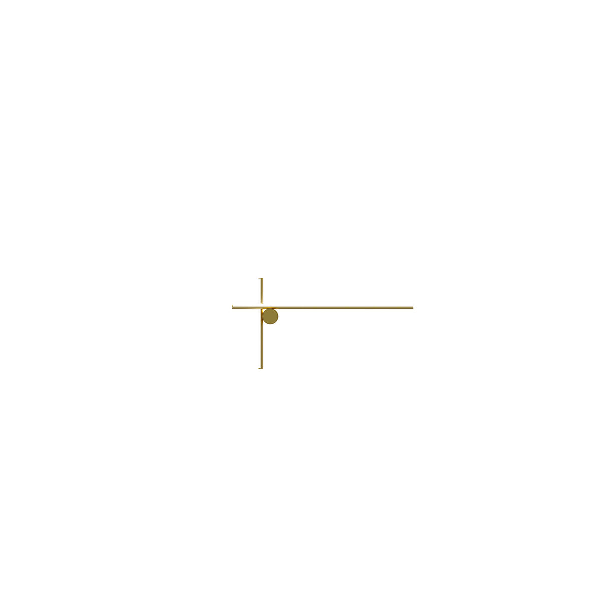 Flos Coordinates Wall 2 Wandleuchte – Anodized Champagne
