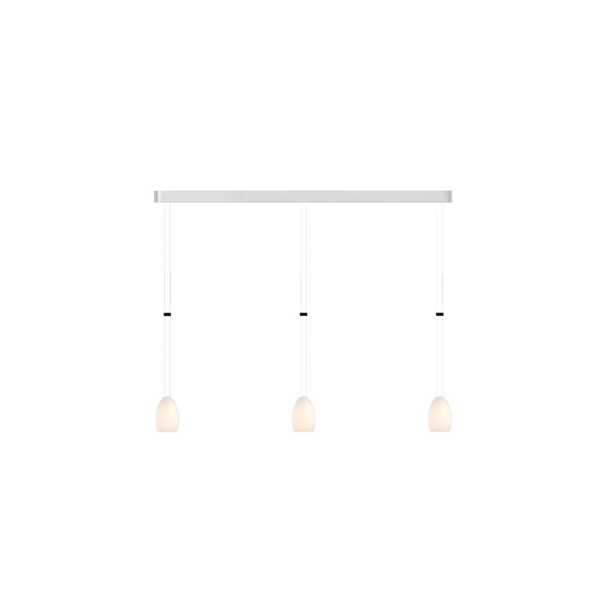GRAU Oh China Trace Pendelleuchte – Poliert, 3 Pendel