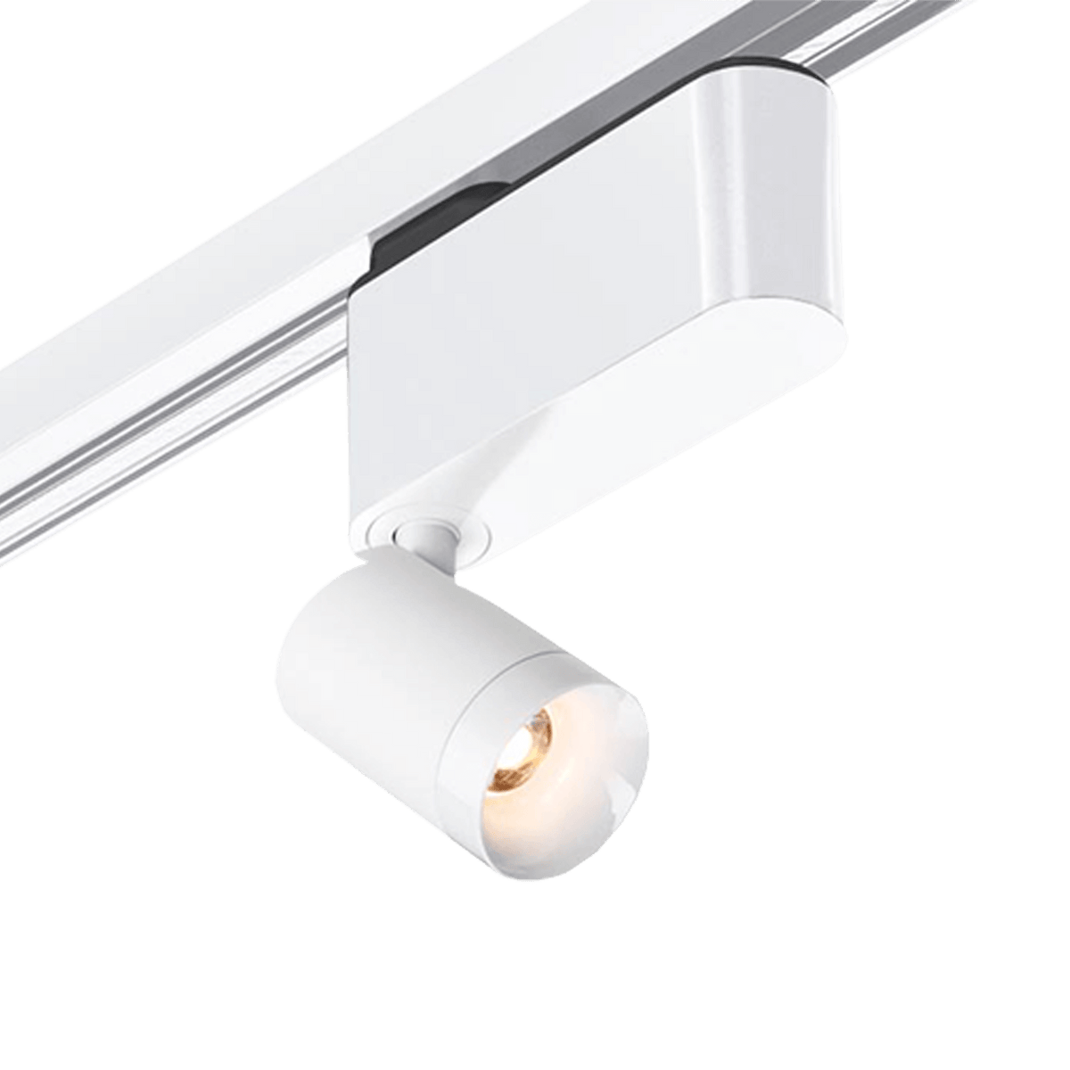 GRAU Set Focus Deckenleuchte – Weiß, Euro Schiene – Neutrales Licht 3500 K