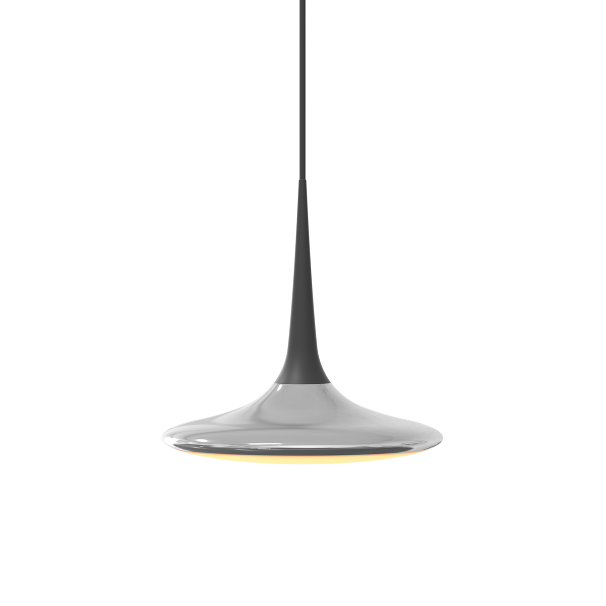 GRAU Falling Leaf Pendelleuchte – Poliert/Schwarz, Deckeneinbau