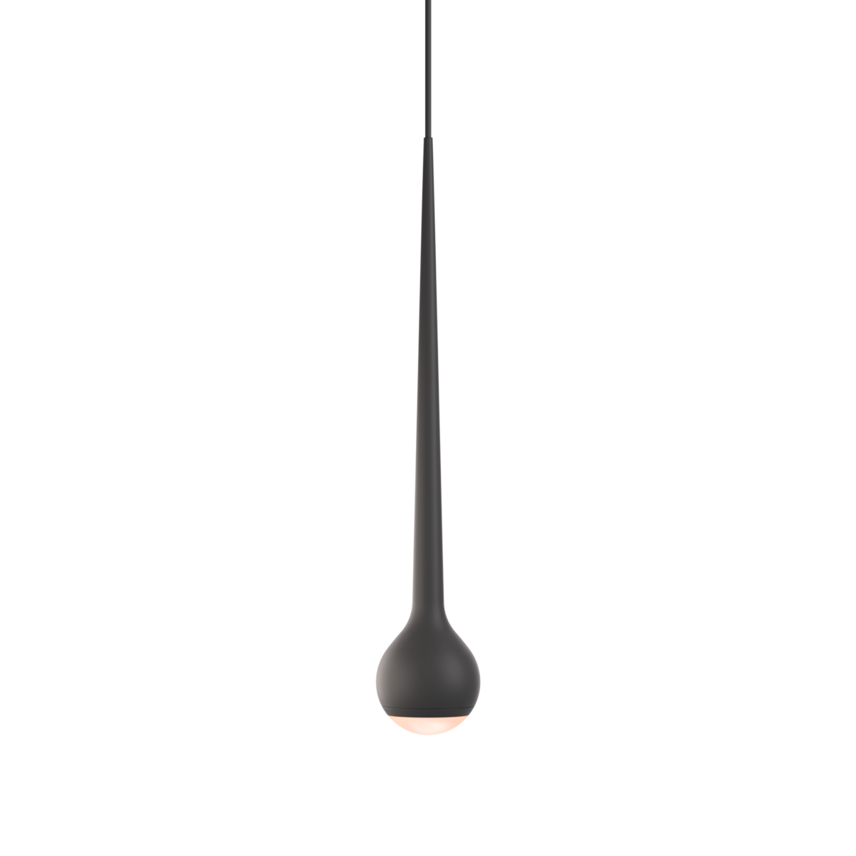 GRAU Falling Sun Pendelleuchte – Schwarz, Deckenaufbau Fixture One