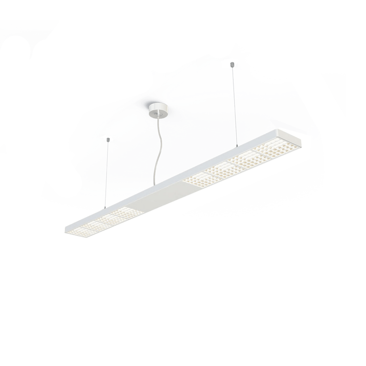 GRAU Xt-a Ceiling Deckenleuchte – Weiß/Weiß, 150 cm – Indirektlicht Fokus