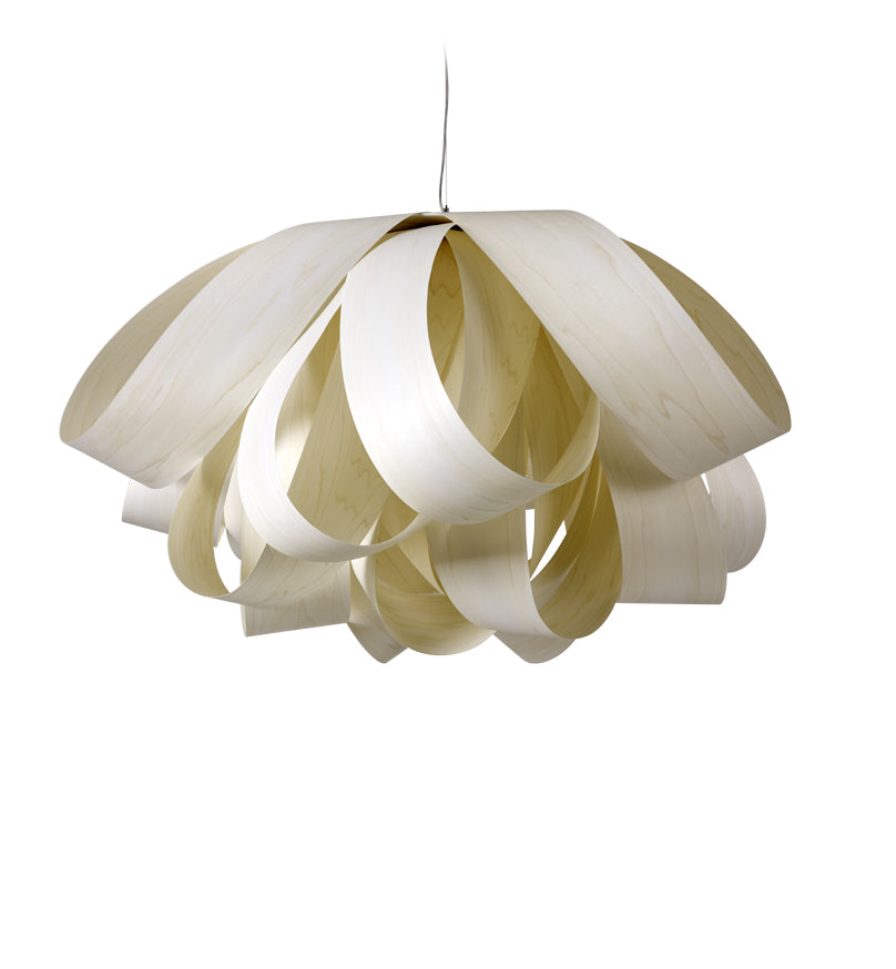LZF Agatha Large Pendelleuchte – Furnier Elfenbeinweiß