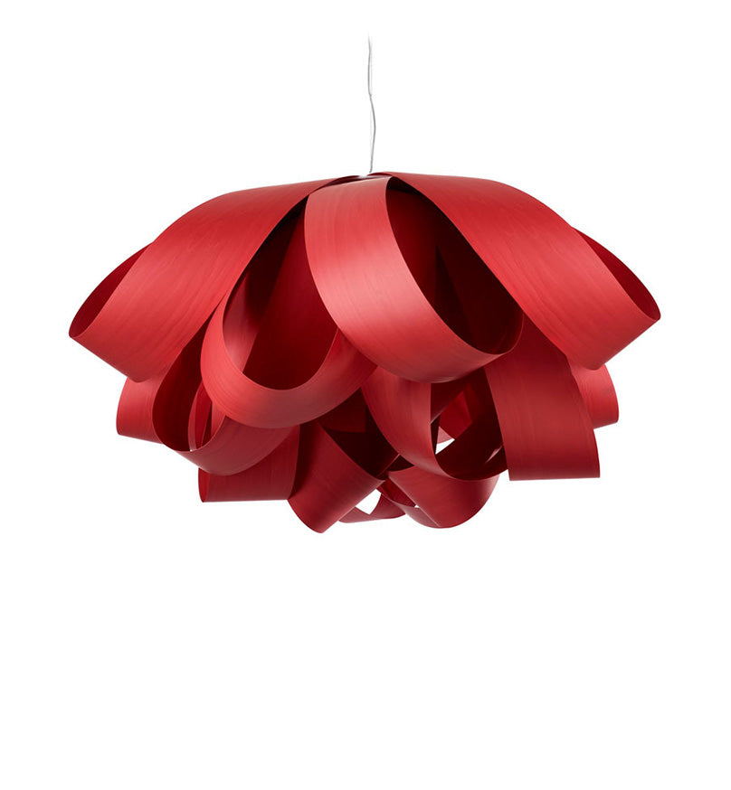 LZF Agatha Large Pendelleuchte – Furnier Rot