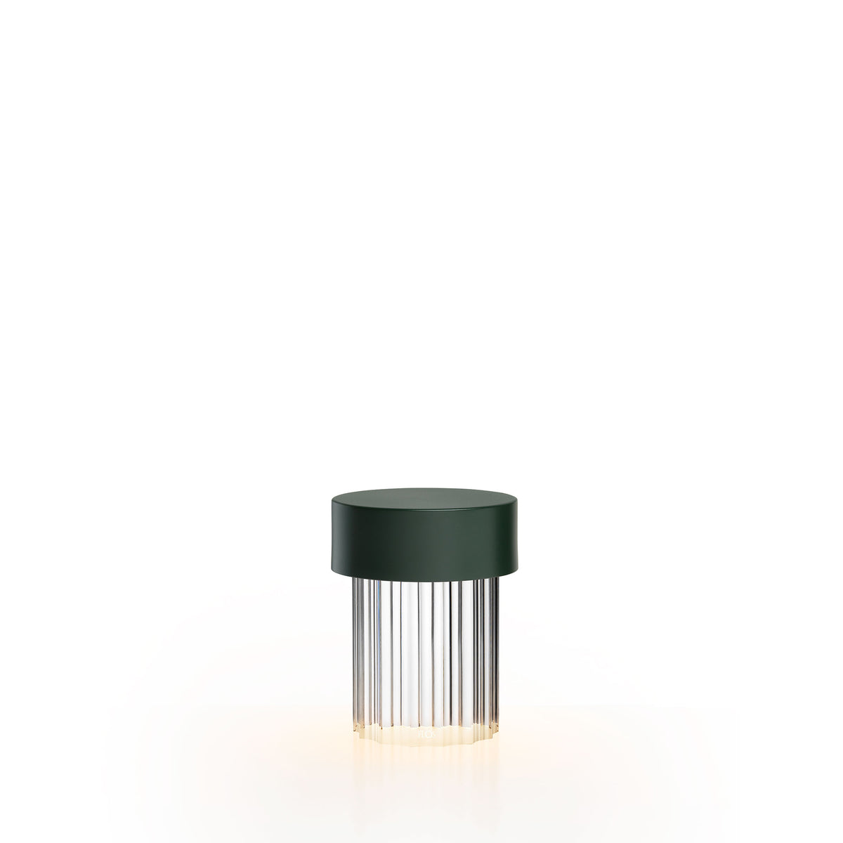 Flos Last Order Fluted Akku-Tischleuchte – Matt Green
