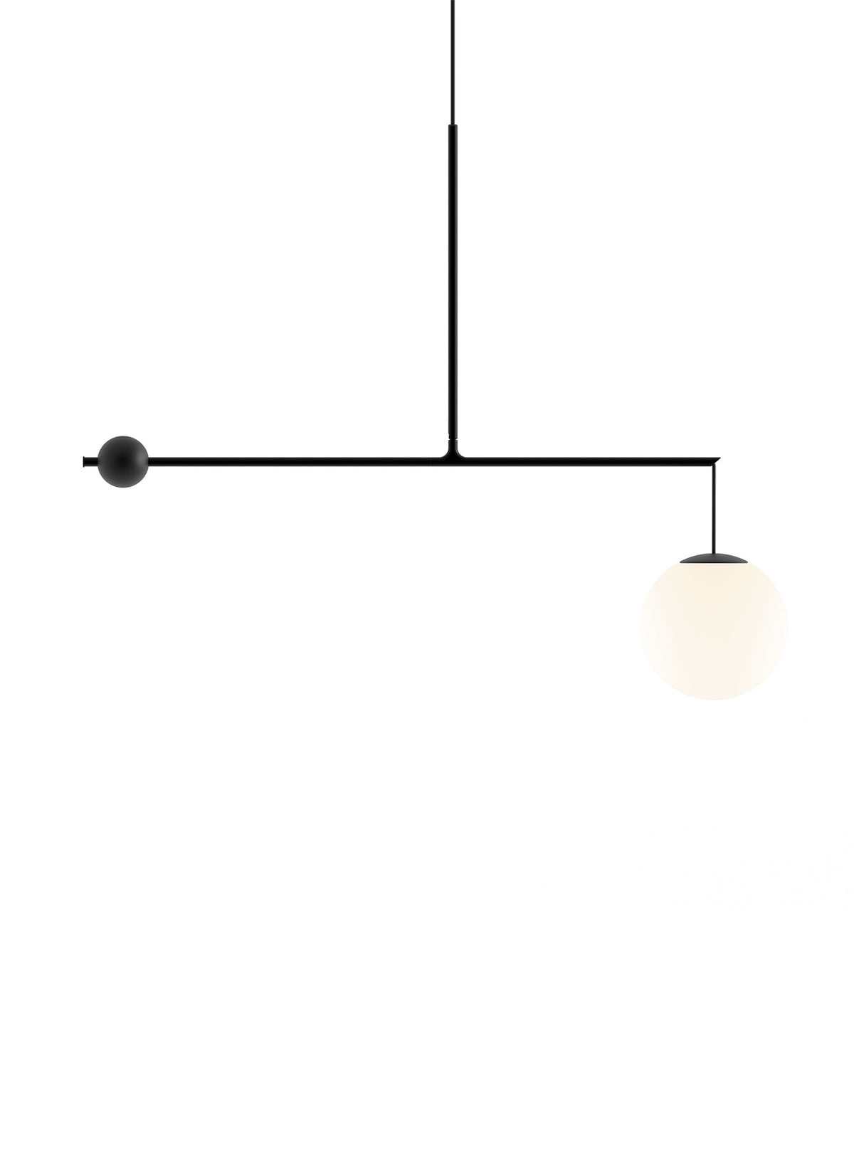 Luceplan Malamata Pendelleuchte – B01S22 – ø 22 cm, Schwarz