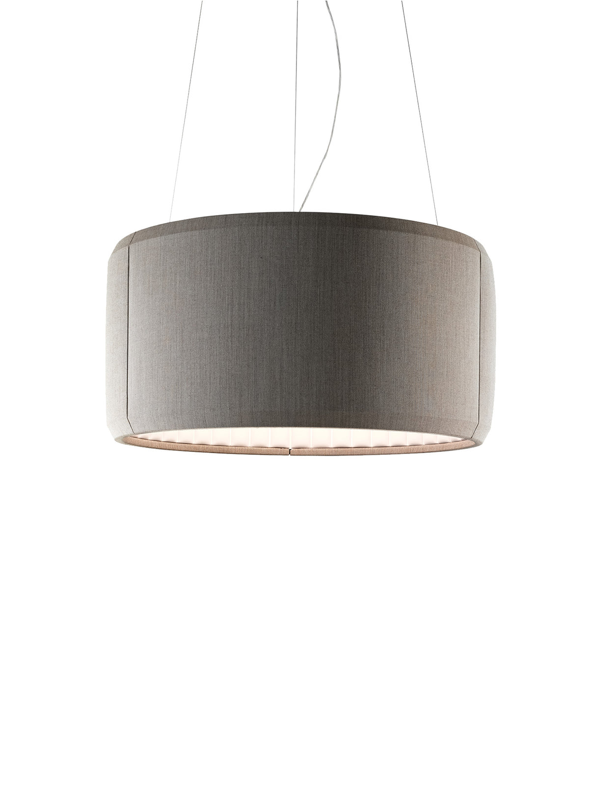 Luceplan Silenzio Pendelleuchte – D79/90c – 90c, Hellgrau