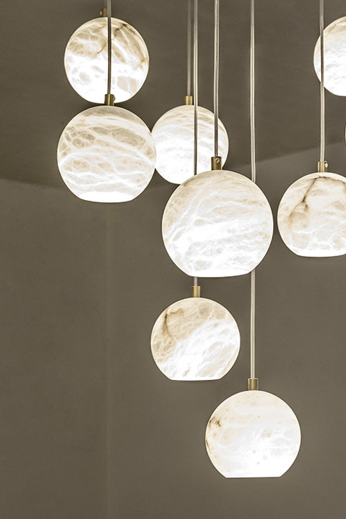 United Alabaster Rain Balls Pendelleuchte – Ansicht 3