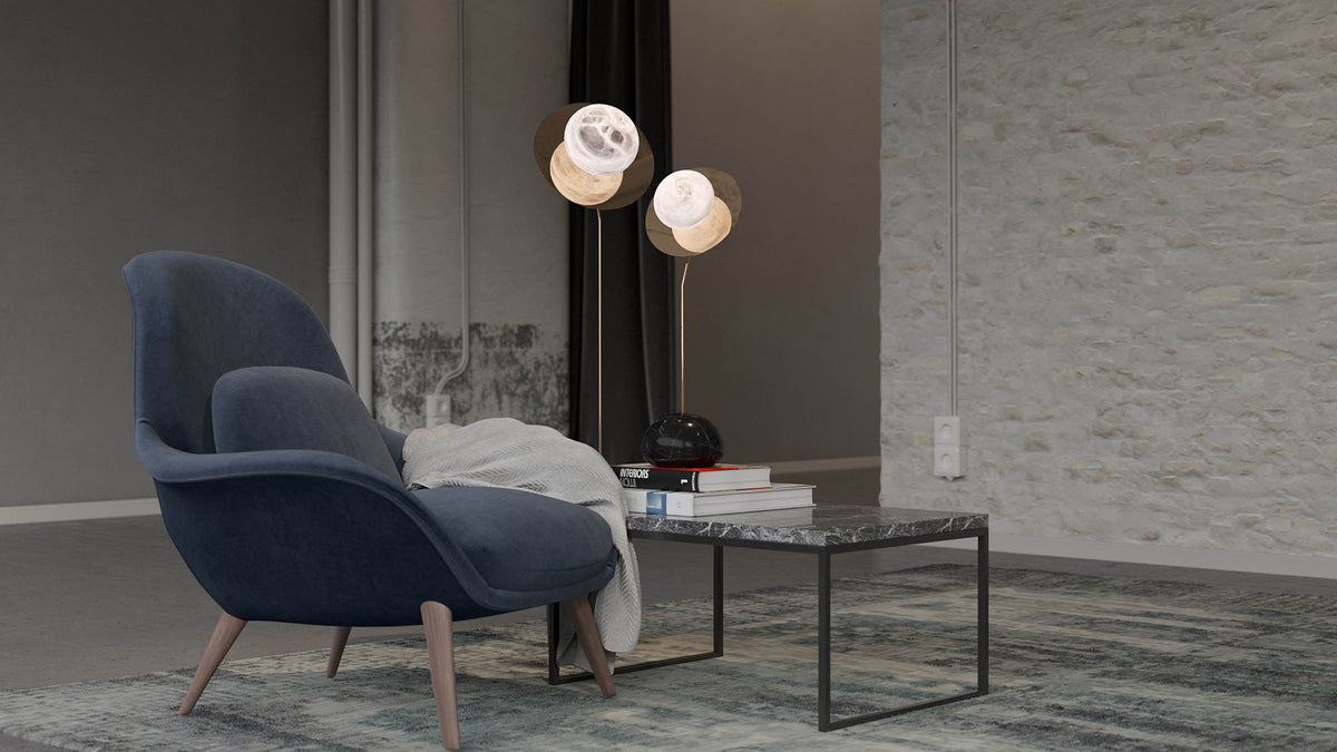 United Alabaster Reflex Tischleuchte – Ansicht 1