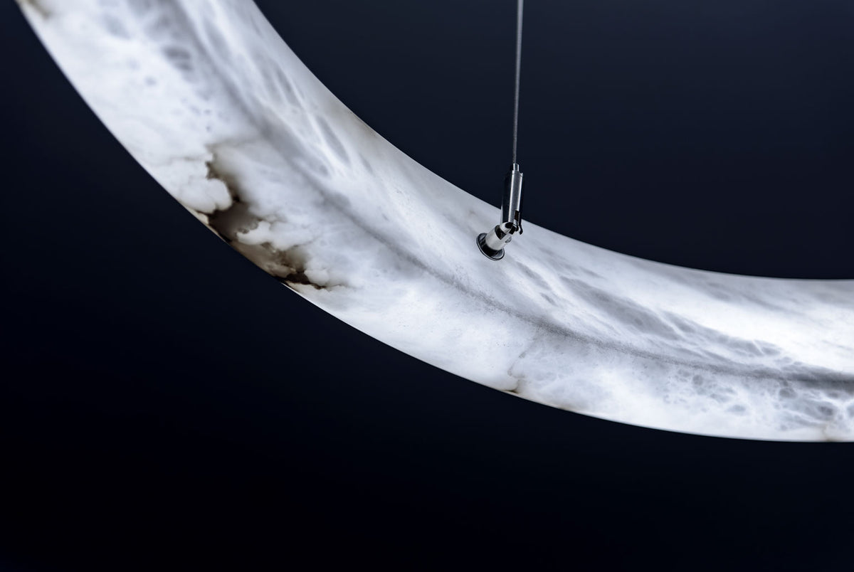 United Alabaster Ring Pendelleuchte – Ansicht 4