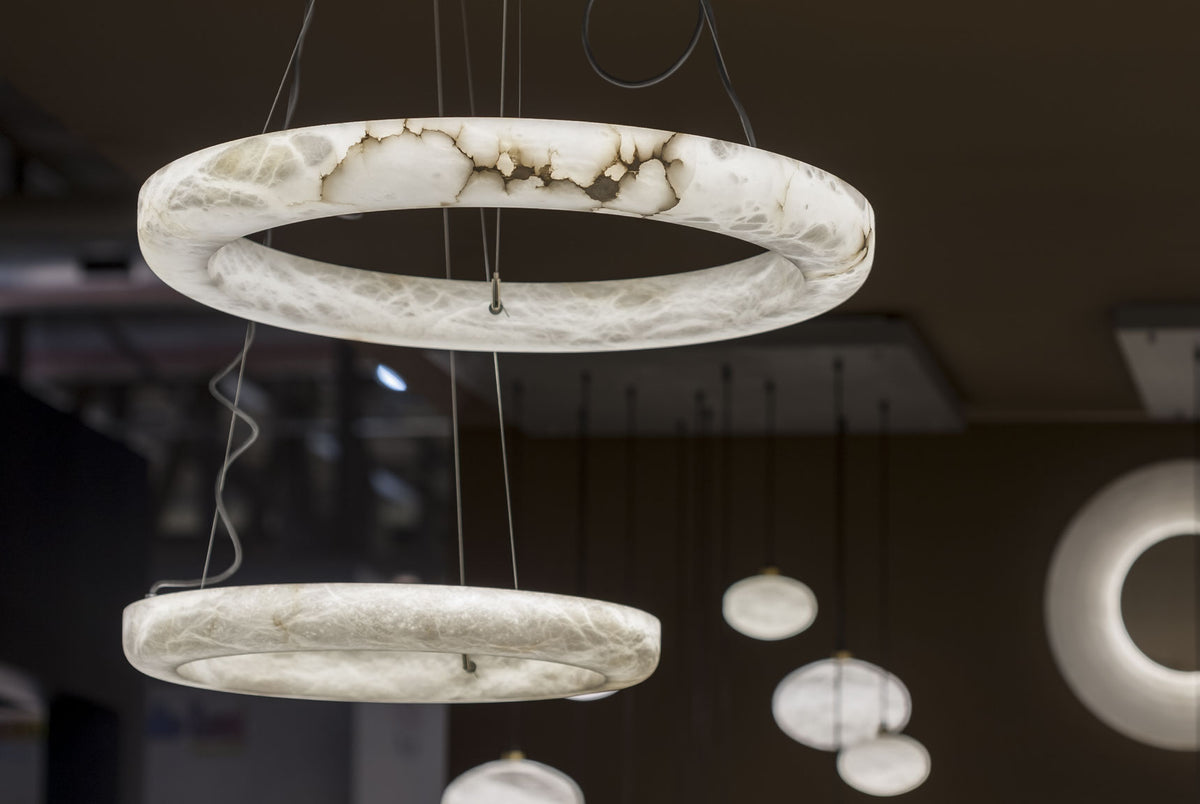 United Alabaster Ring Pendelleuchte – Ansicht 6