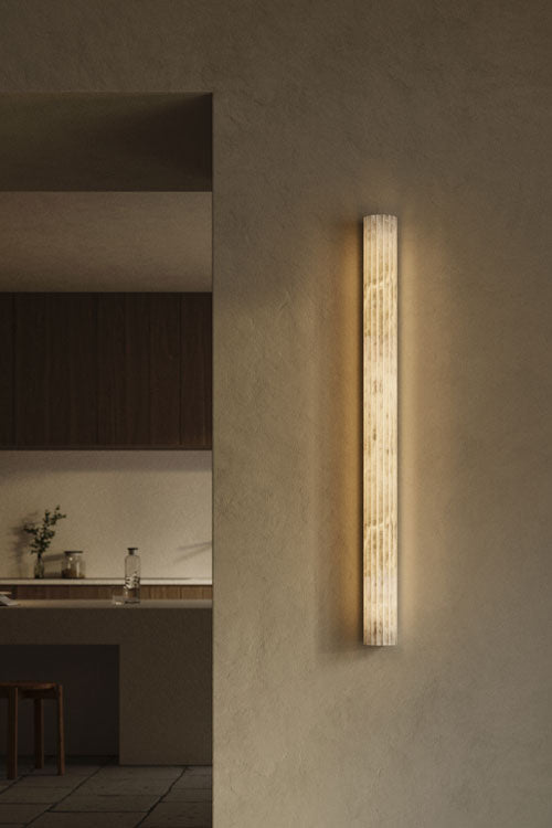 United Alabaster Roller Wandleuchte – ø 100 x 600mm, Bronze dunkel