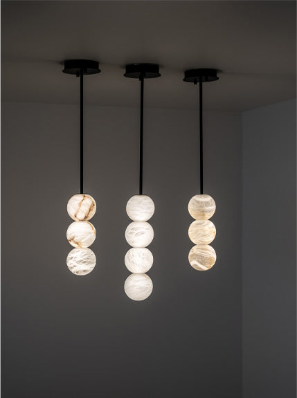 United Alabaster Raïm Pendelleuchte – Ansicht 3