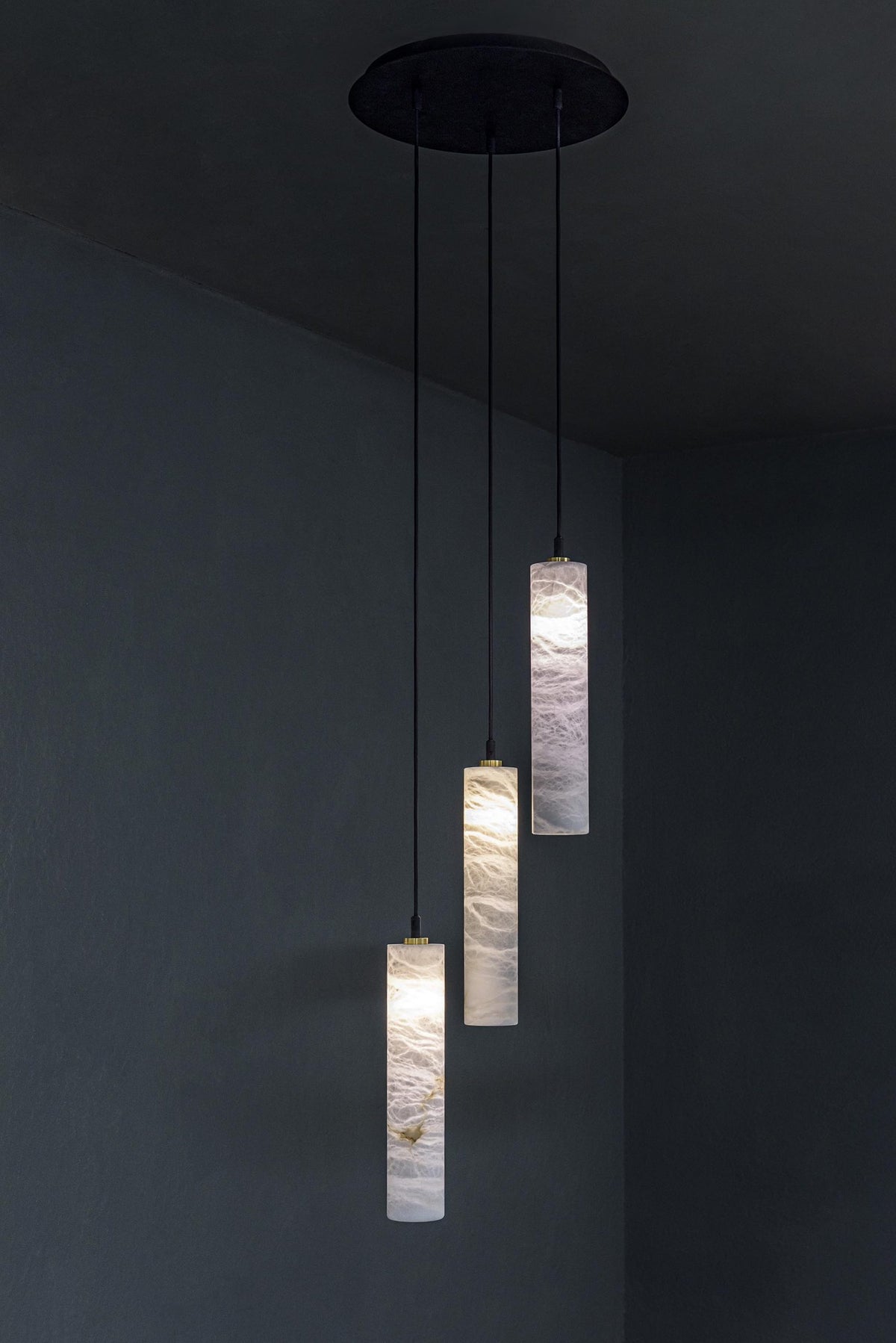 United Alabaster Tubular Bells Pendelleuchte – Ansicht 7