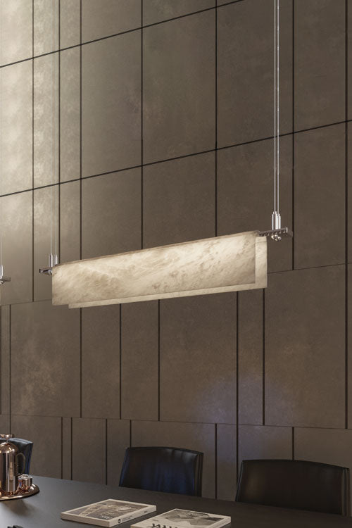 United Alabaster Loft Pendelleuchte – 820 x 100 x 140mm, Bronze dunkel