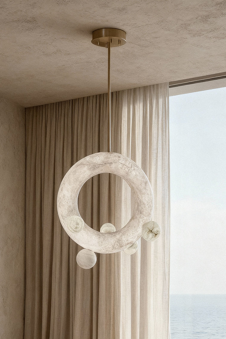 United Alabaster Ozark Pendelleuchte – ø 600 x 720 mm, Bronze dunkel