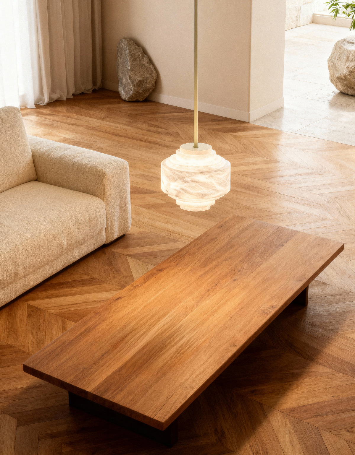 United Alabaster Cala Pendelleuchte – Ansicht 3