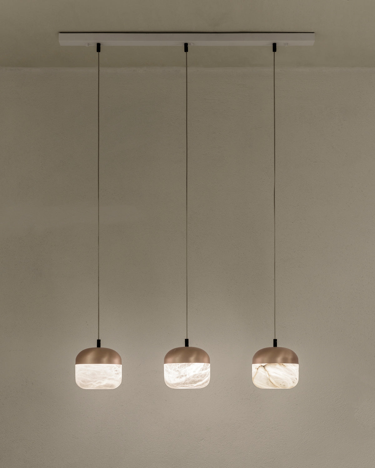 United Alabaster Copper Pendelleuchte – Ansicht 5