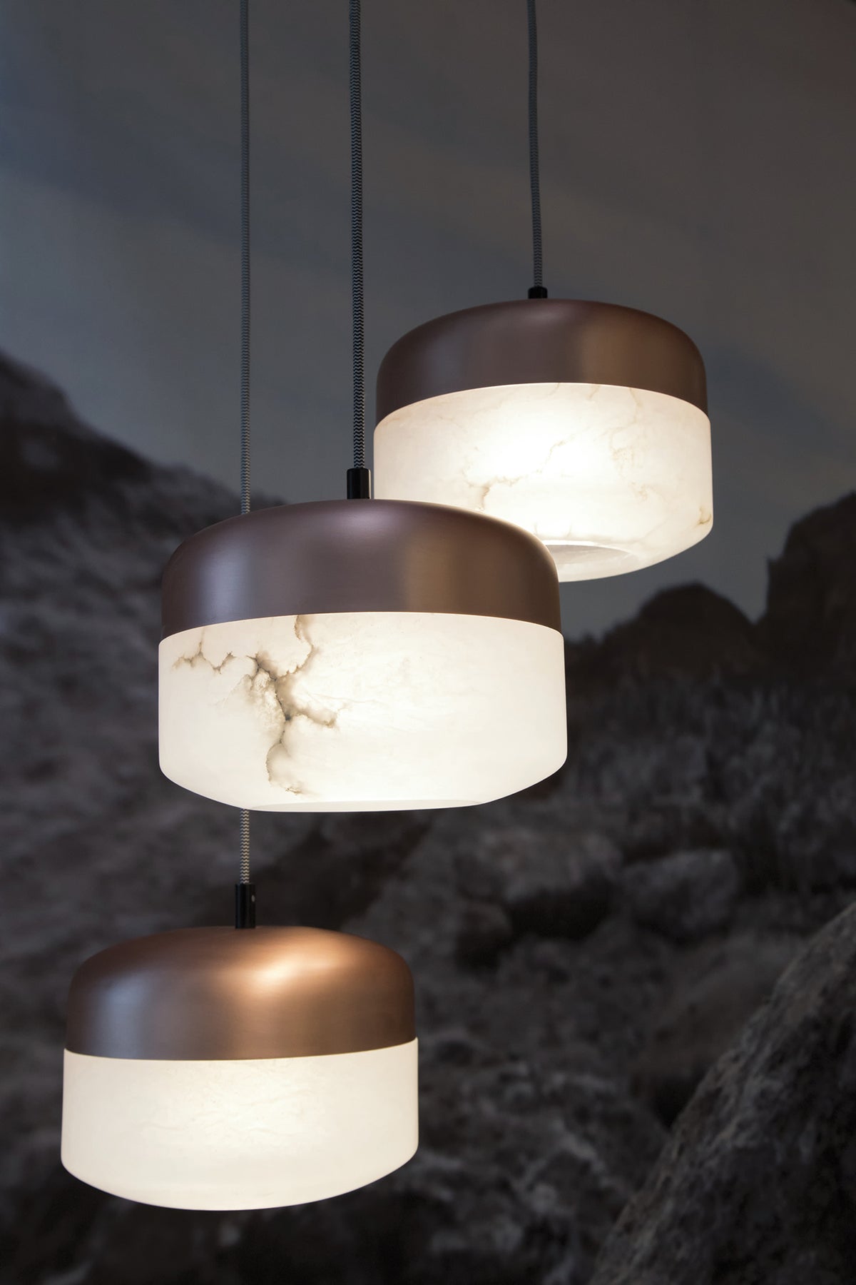 United Alabaster Copper Pendelleuchte – Ansicht 8