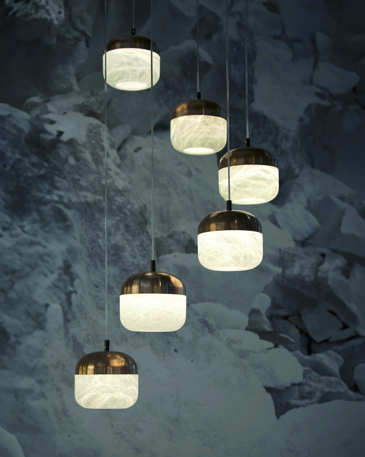 United Alabaster Copper Pendelleuchte – Ansicht 2