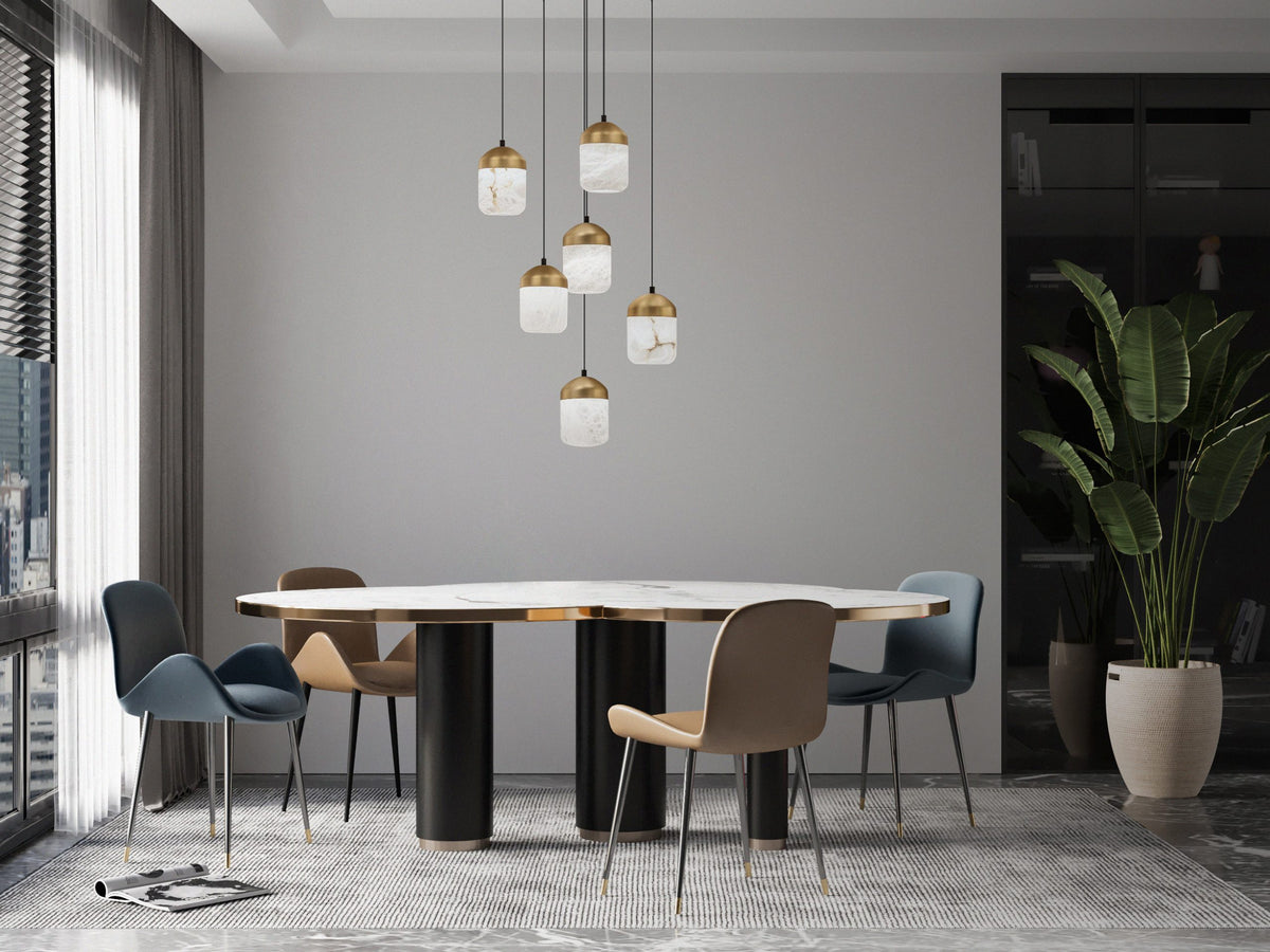 United Alabaster Glans Pendelleuchte – Ansicht 4