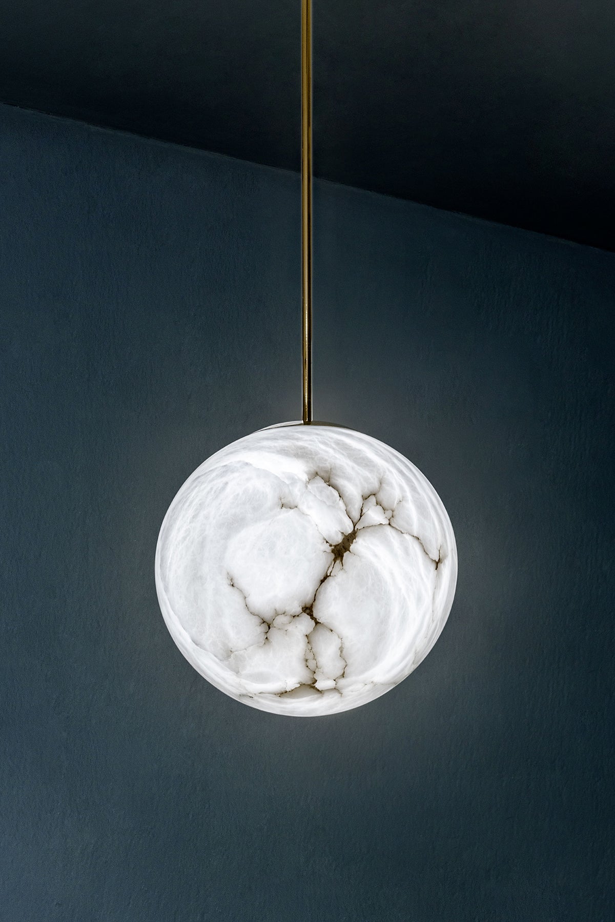 United Alabaster Single Moon Pendelleuchte – Ansicht 5