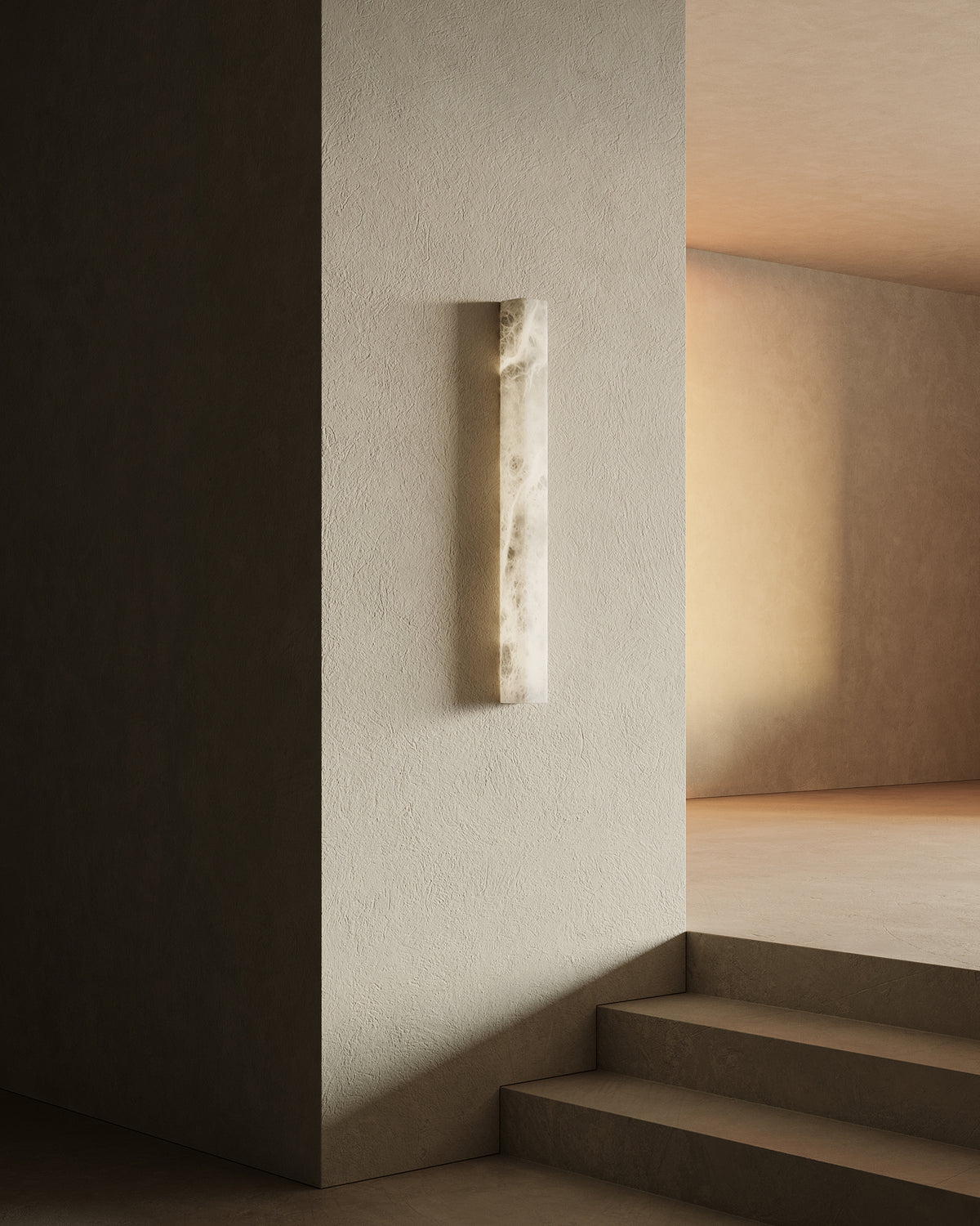 United Alabaster Square Slim Wandleuchte – Ansicht 2