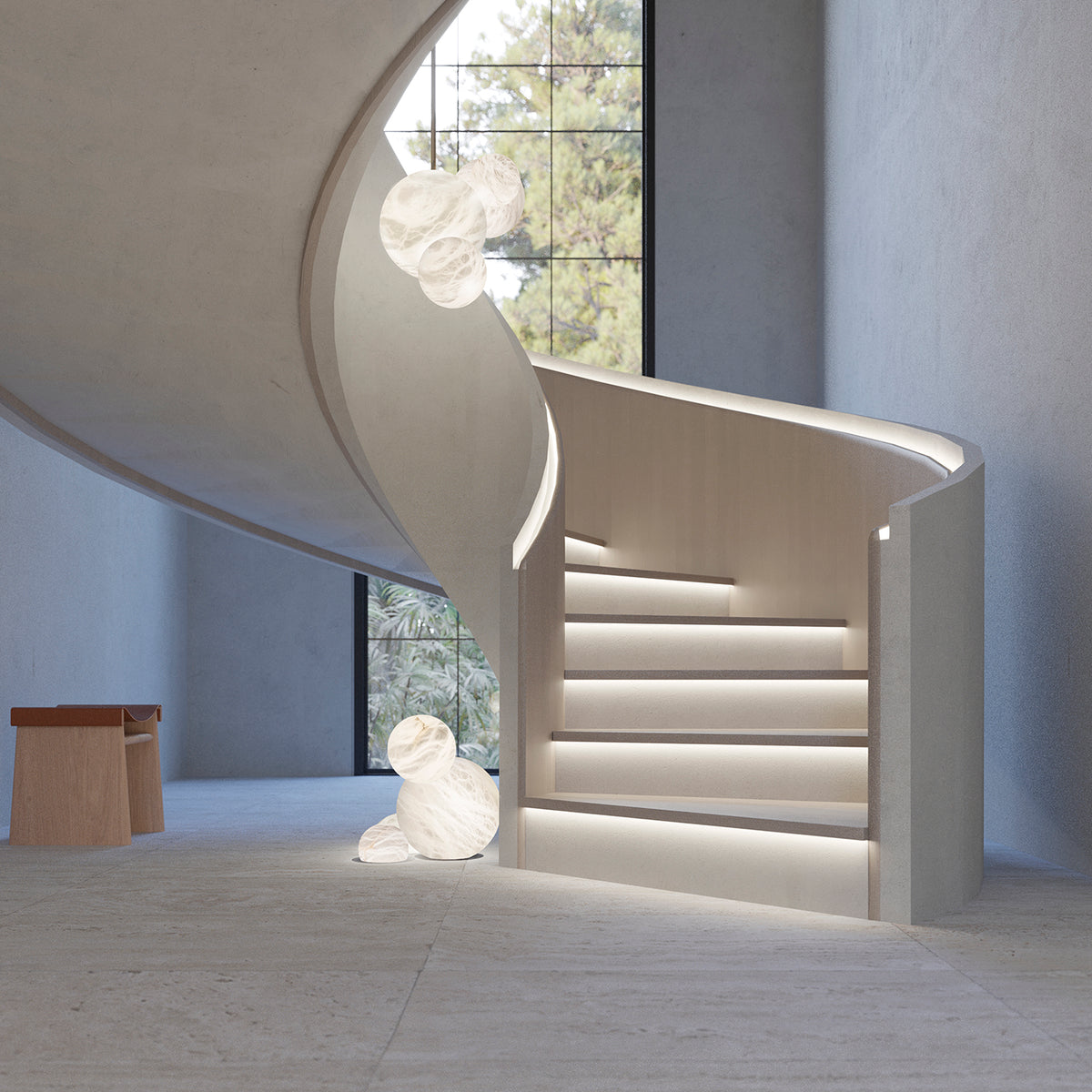 United Alabaster Up & Down Small Pendelleuchte – Ansicht 4