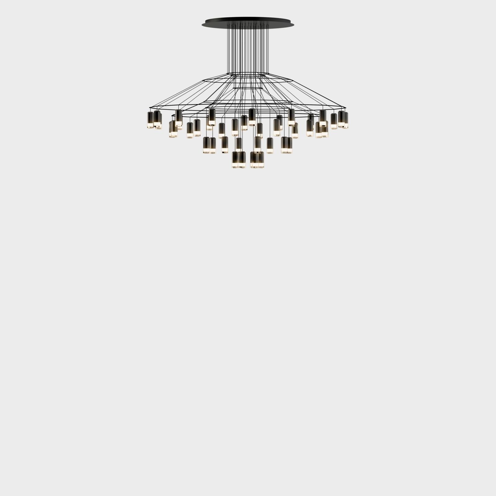 Wireflow Chandelier 0376 Pendelleuchte – silueta · Oberfläche 04